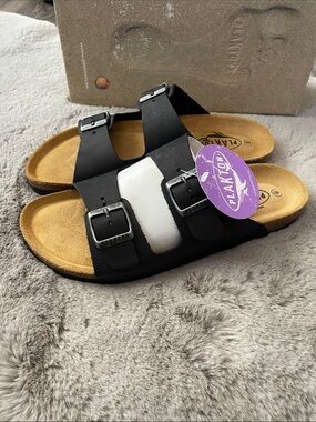 Plakton Women’s Dual-Buckle Slide Beta Sandals
